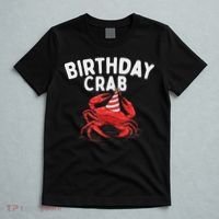 Birthday Crab Crustacean Animal Lover Beach Seafood T-Shirt thumb 5