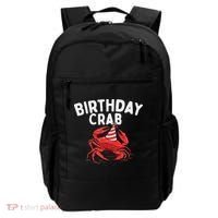 Birthday Crab Crustacean Animal Lover Beach Seafood Backpack thumb 0