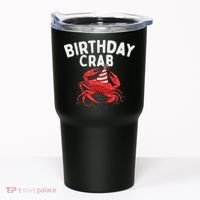 Birthday Crab Crustacean Animal Lover Beach Seafood Tumbler thumb 0