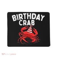 Birthday Crab Crustacean Animal Lover Beach Seafood Mousepad thumb 0