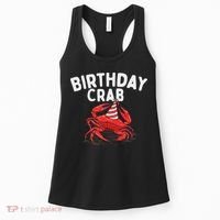 Birthday Crab Crustacean Animal Lover Beach Seafood Women's Tank Top thumb 0