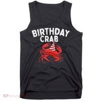 Birthday Crab Crustacean Animal Lover Beach Seafood Tank Top thumb 0