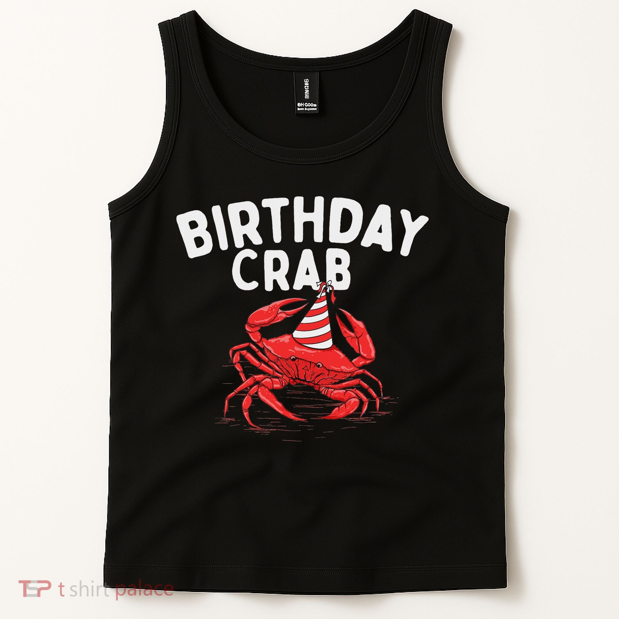 Birthday Crab Crustacean Animal Lover Beach Seafood Tank Top