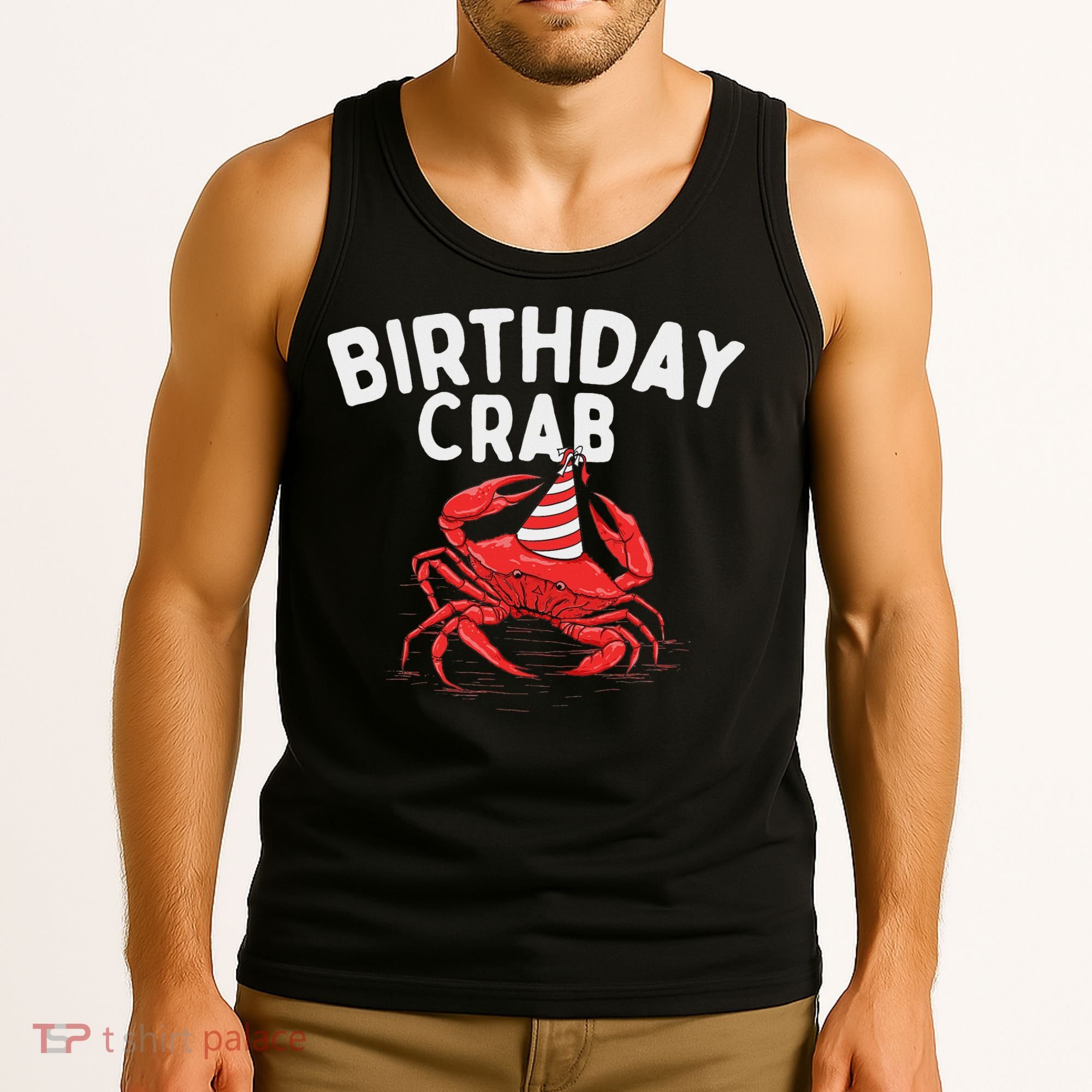 Birthday Crab Crustacean Animal Lover Beach Seafood Tank Top