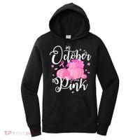 Breast Cancer Cute In October We Wear Pink Awareness Long Women's Hoodie thumb 0