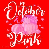 Breast Cancer Cute In October We Wear Pink Awareness Long Santa Hat thumb 1