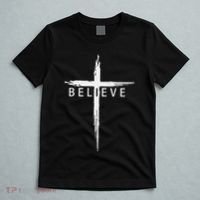 Believe Christian Cross Jesus Christ Christians T-Shirt thumb 5