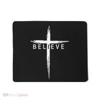 Believe Christian Cross Jesus Christ Christians Mousepad thumb 0