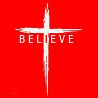 Believe Christian Cross Jesus Christ Christians Santa Hat thumb 1