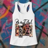 Beautiful Crazy Country Music Western Cowgirl Rodeo Women's Tank Top thumb 3