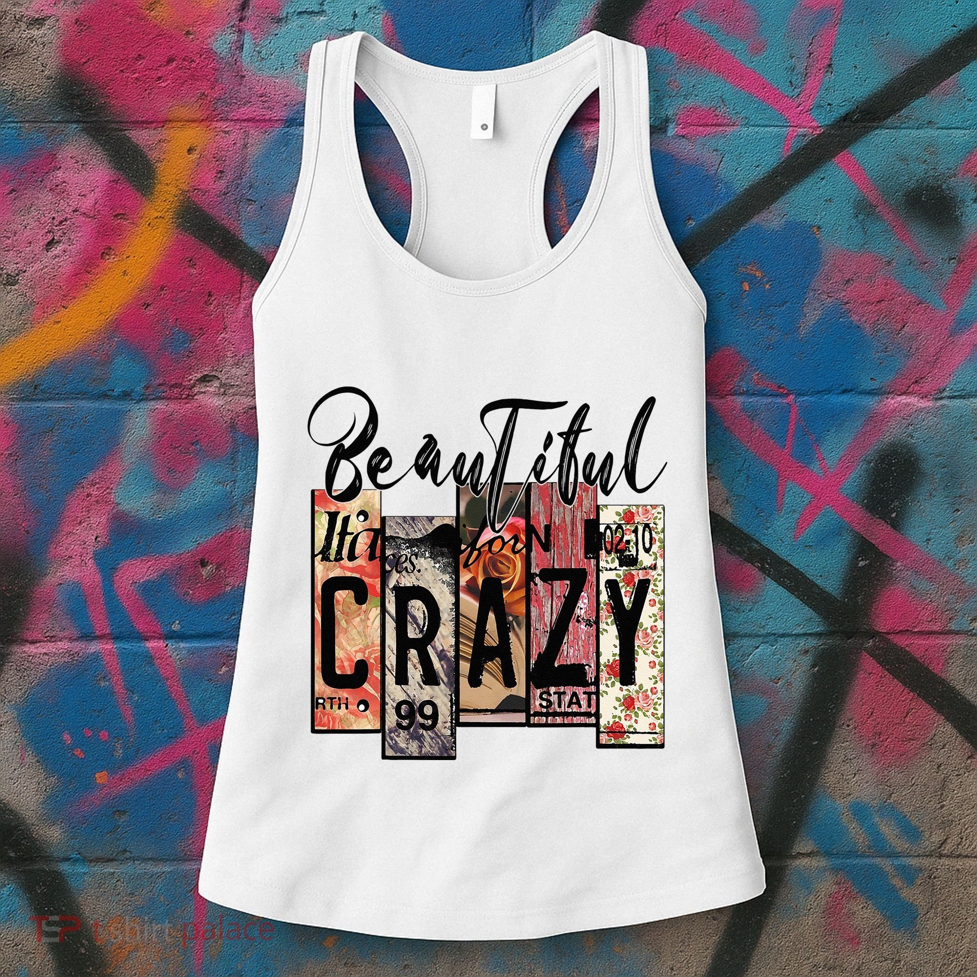 Beautiful Crazy Country Music Western Cowgirl Rodeo Women's Tank Top