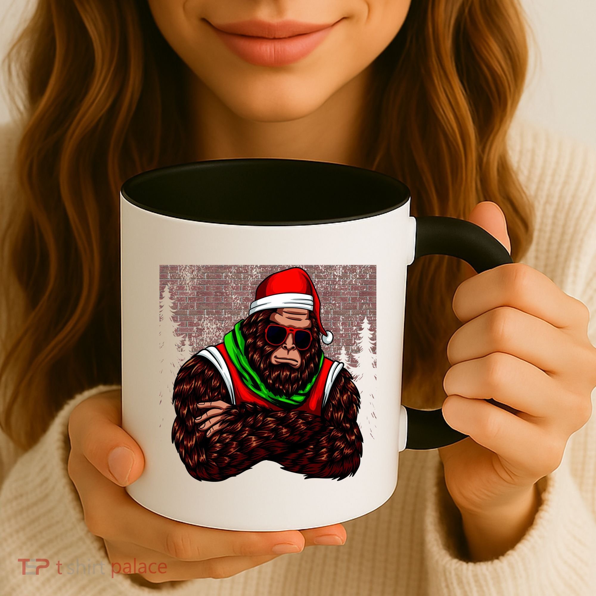 Bigfoot Christmas Cheer Coffee Mug
