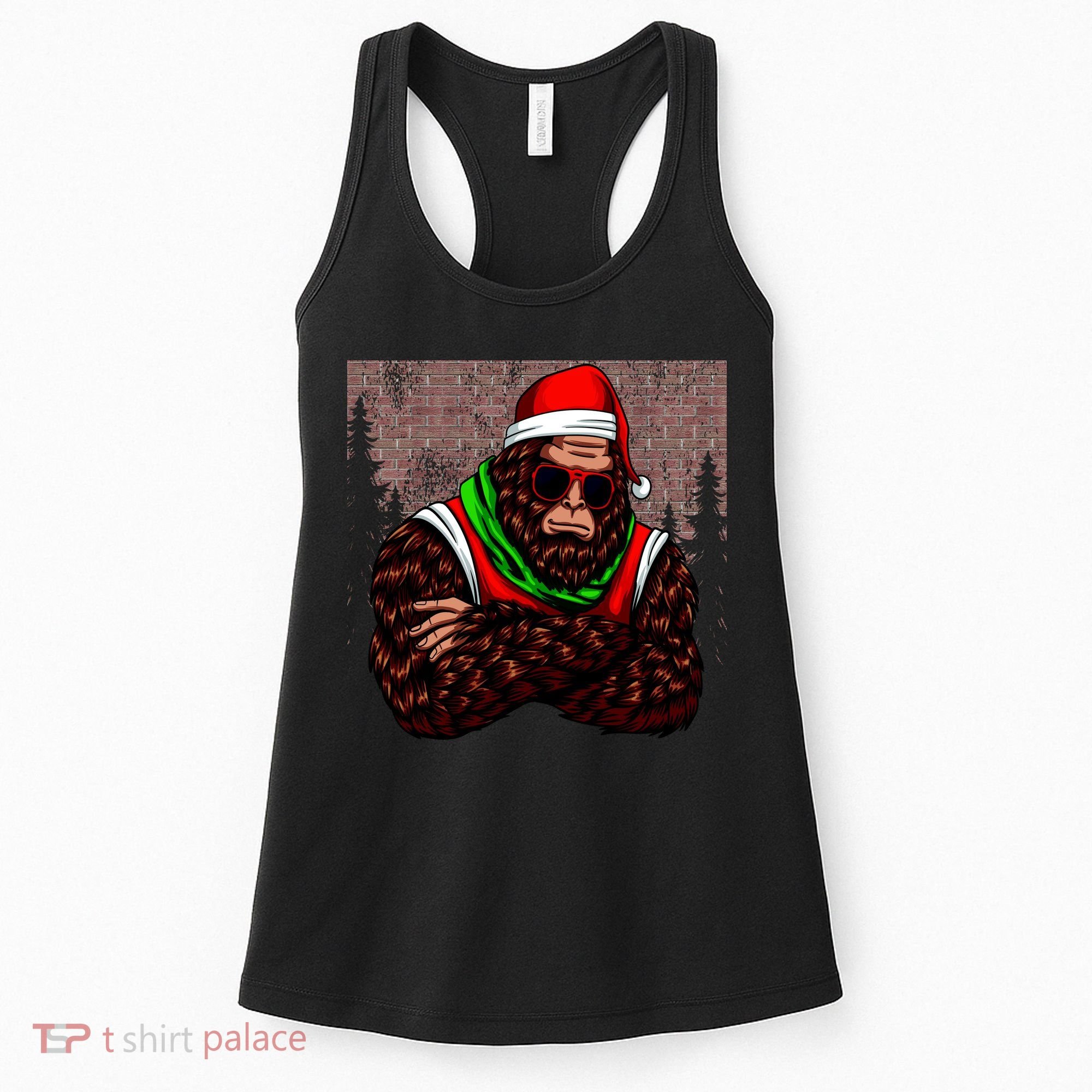 Bigfoot Christmas Cheer Women's Tank Top