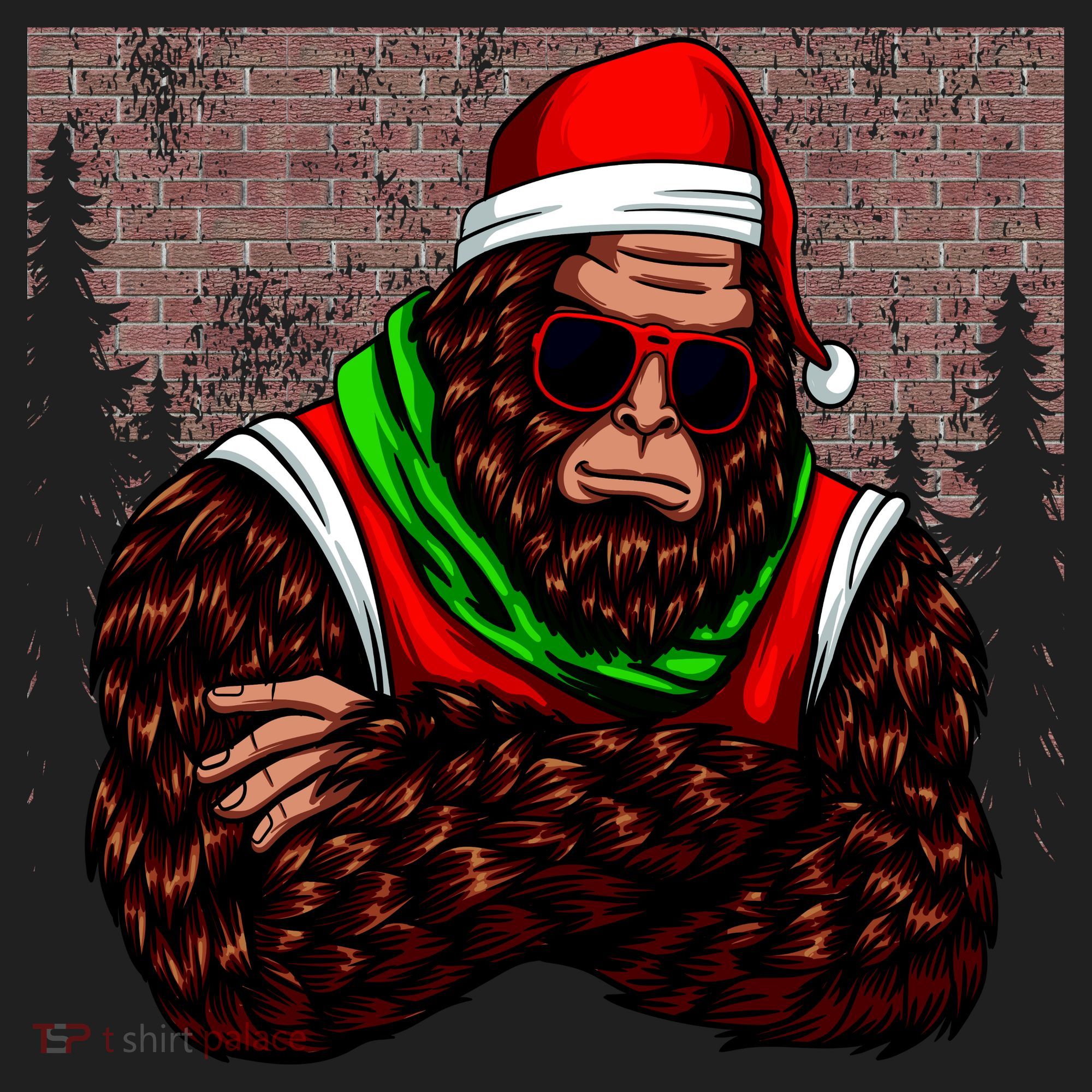 Bigfoot Christmas Cheer Hat