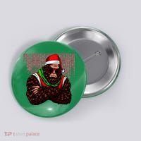 Bigfoot Christmas Cheer Button thumb 0