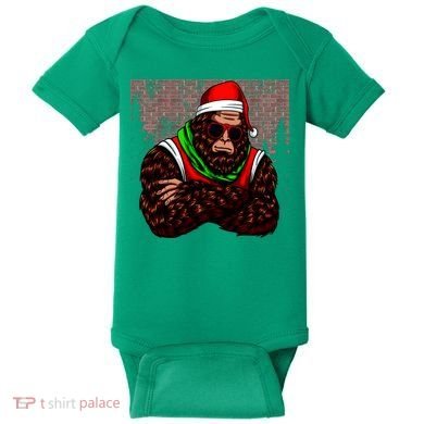 Bigfoot Christmas Cheer Baby Bodysuit
