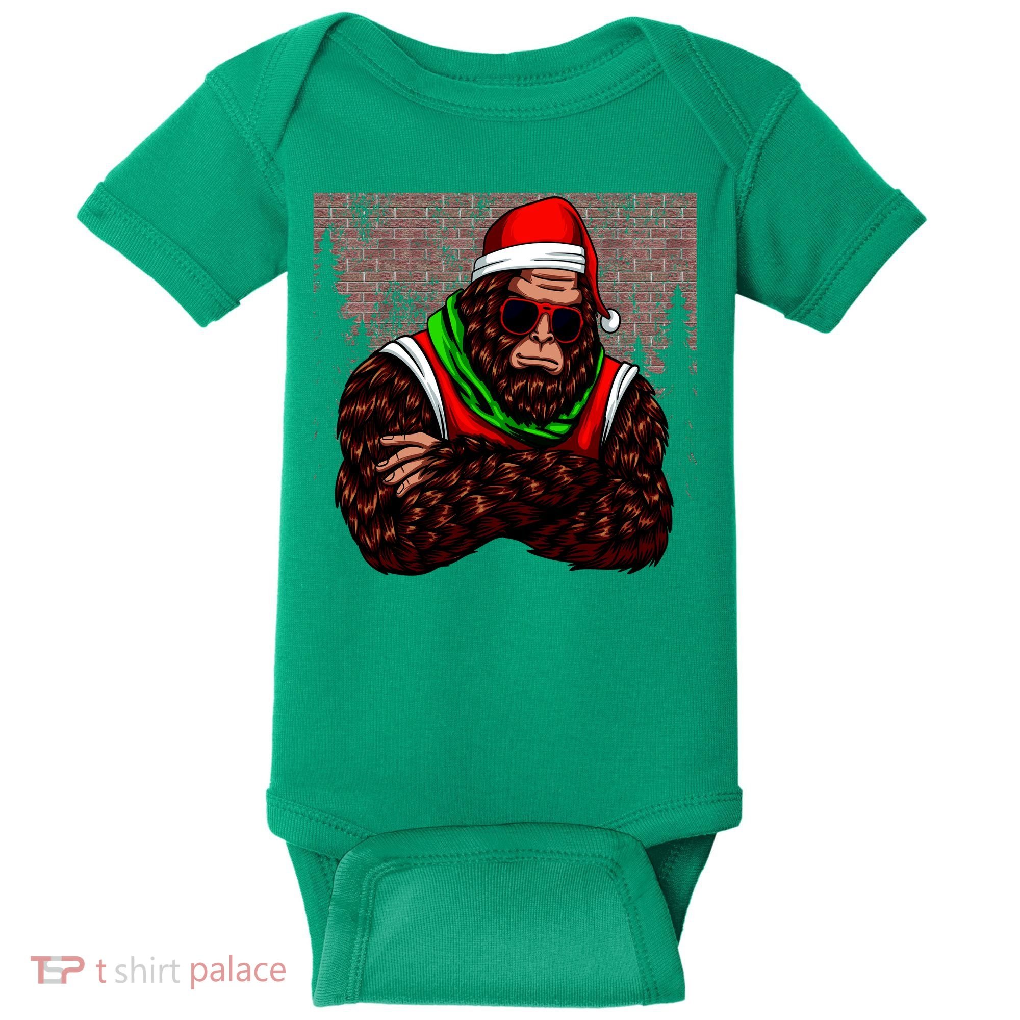 Bigfoot Christmas Cheer Baby Bodysuit
