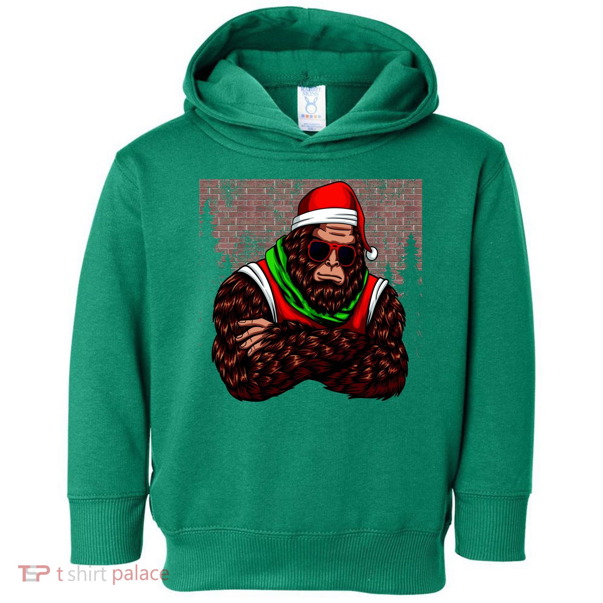 Bigfoot Christmas Cheer Toddler Hoodie
