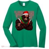 Bigfoot Christmas Cheer Women's Long Sleeve Shirt thumb 0