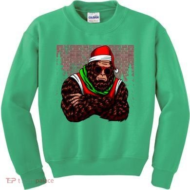 Bigfoot Christmas Cheer Kids Sweatshirt