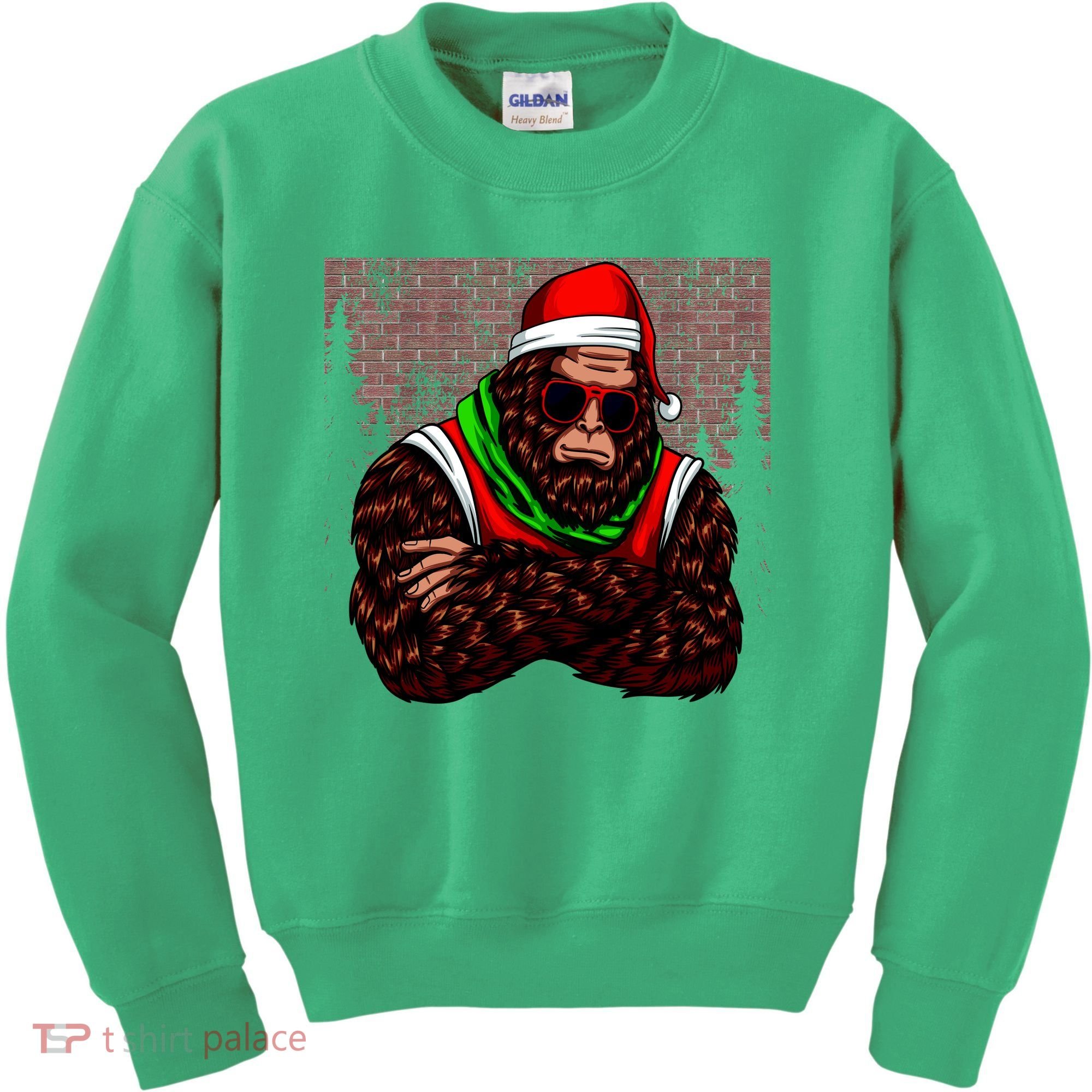 Bigfoot Christmas Cheer Kids Sweatshirt