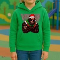 Bigfoot Christmas Cheer Kids Hoodie thumb 3