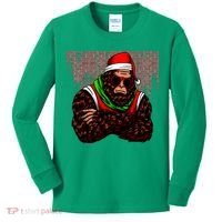 Bigfoot Christmas Cheer Kids Long Sleeve Shirt thumb 0