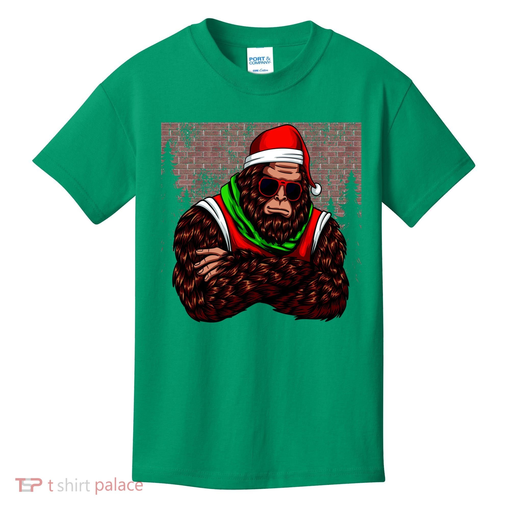Bigfoot Christmas Cheer Kids T-Shirt
