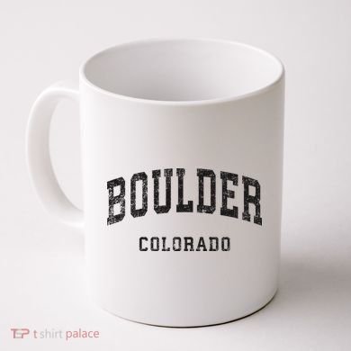 Boulder Colorado Co Vintage Athletic Sports Design Coffee Mug