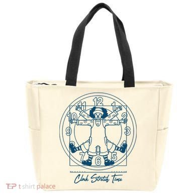 Big Comfy Couch Clock Stretch Time Tote Bag