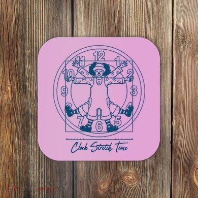 Big Comfy Couch Clock Stretch Time Coaster