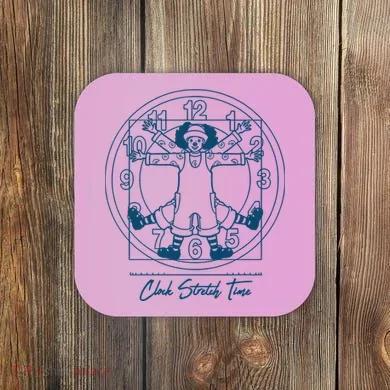 Big Comfy Couch Clock Stretch Time Coaster