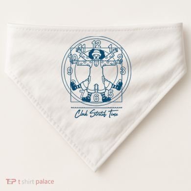 Big Comfy Couch Clock Stretch Time USA-Made Doggie Bandana