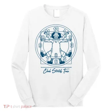 Big Comfy Couch Clock Stretch Time Long Sleeve Shirt