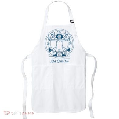 Big Comfy Couch Clock Stretch Time Apron