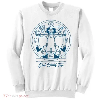 Big Comfy Couch Clock Stretch Time Sweatshirt