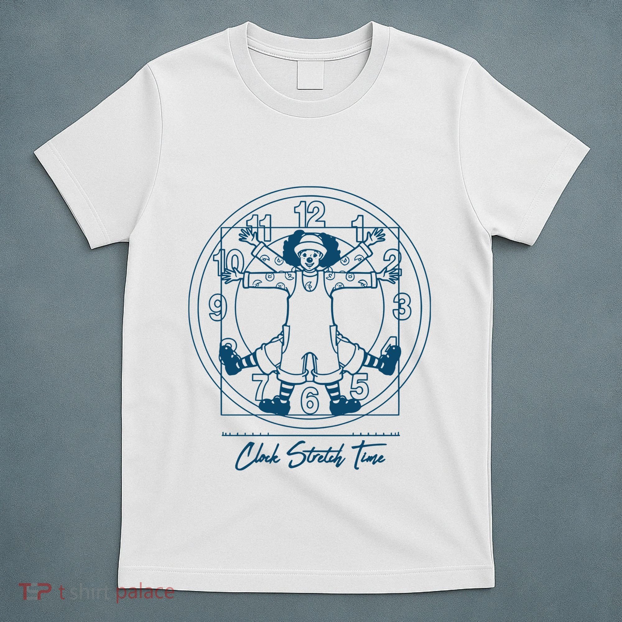 Big Comfy Couch Clock Stretch Time T-Shirt