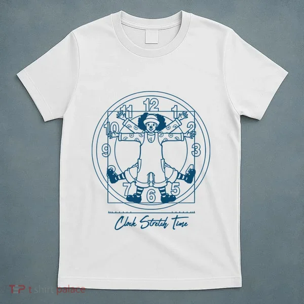 Big Comfy Couch Clock Stretch Time T-Shirt