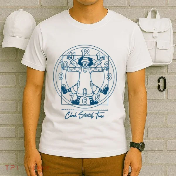 Big Comfy Couch Clock Stretch Time T-Shirt
