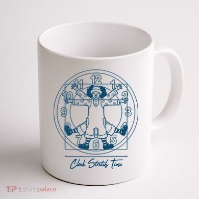 Big Comfy Couch Clock Stretch Time Coffee Mug back