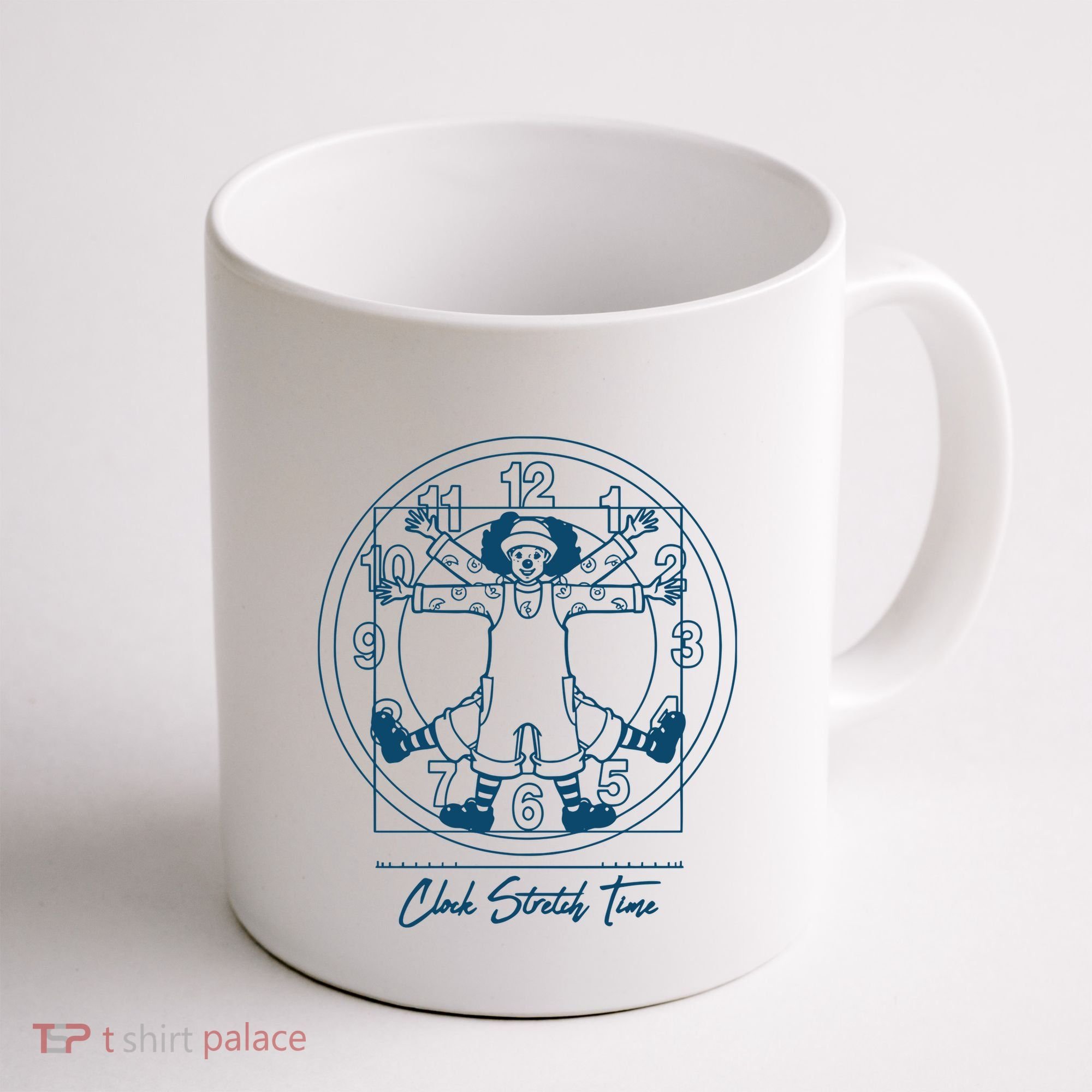 Big Comfy Couch Clock Stretch Time Coffee Mug