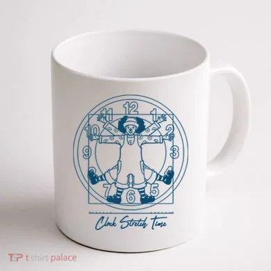 Big Comfy Couch Clock Stretch Time Coffee Mug back