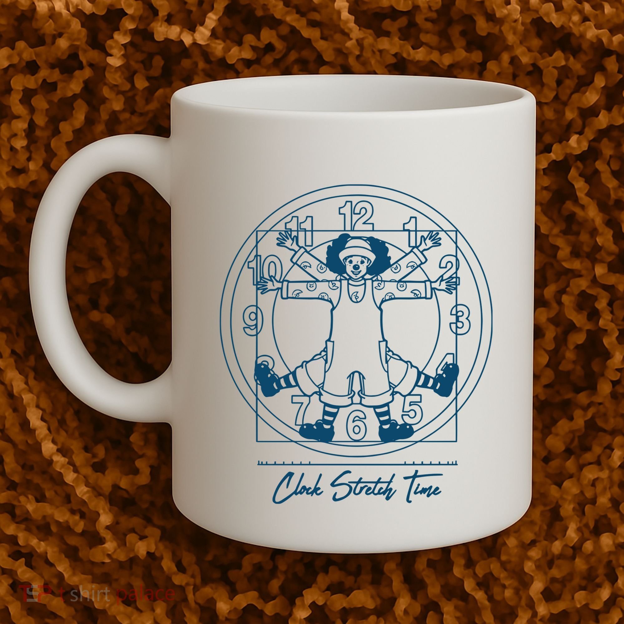 Big Comfy Couch Clock Stretch Time Coffee Mug