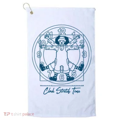 Big Comfy Couch Clock Stretch Time Golf Towel