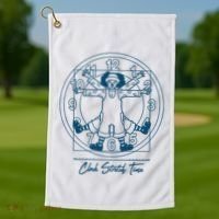 Big Comfy Couch Clock Stretch Time Golf Towel thumb 1