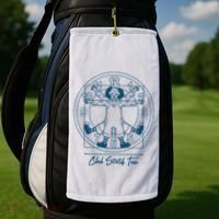 Big Comfy Couch Clock Stretch Time Golf Towel thumb 2
