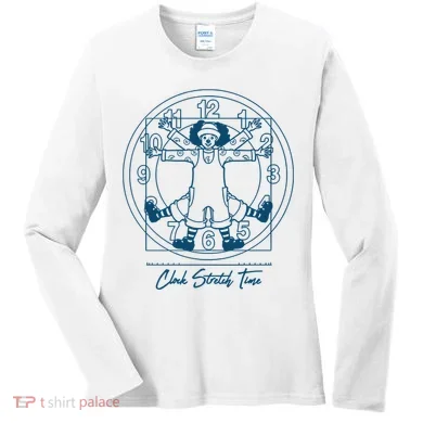 Big Comfy Couch Clock Stretch Time Women's Long Sleeve Shirt