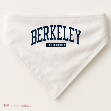 Berkeley California Ca College Style USA-Made Doggie Bandana