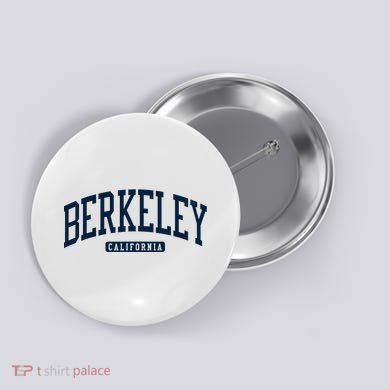 Berkeley California Ca College Style Button