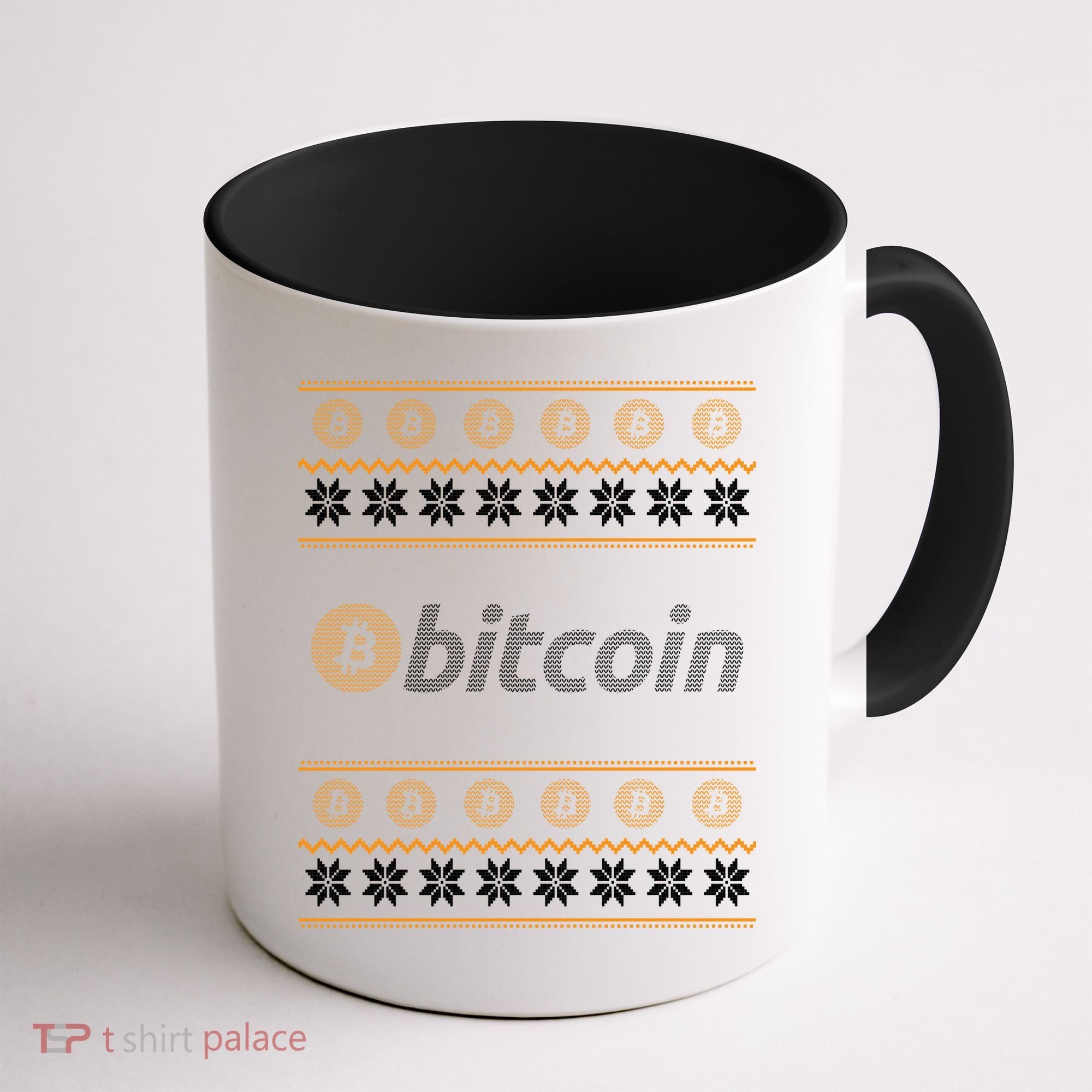Bitcoin Cryptocurrency Christmas Holiday Coffee Mug